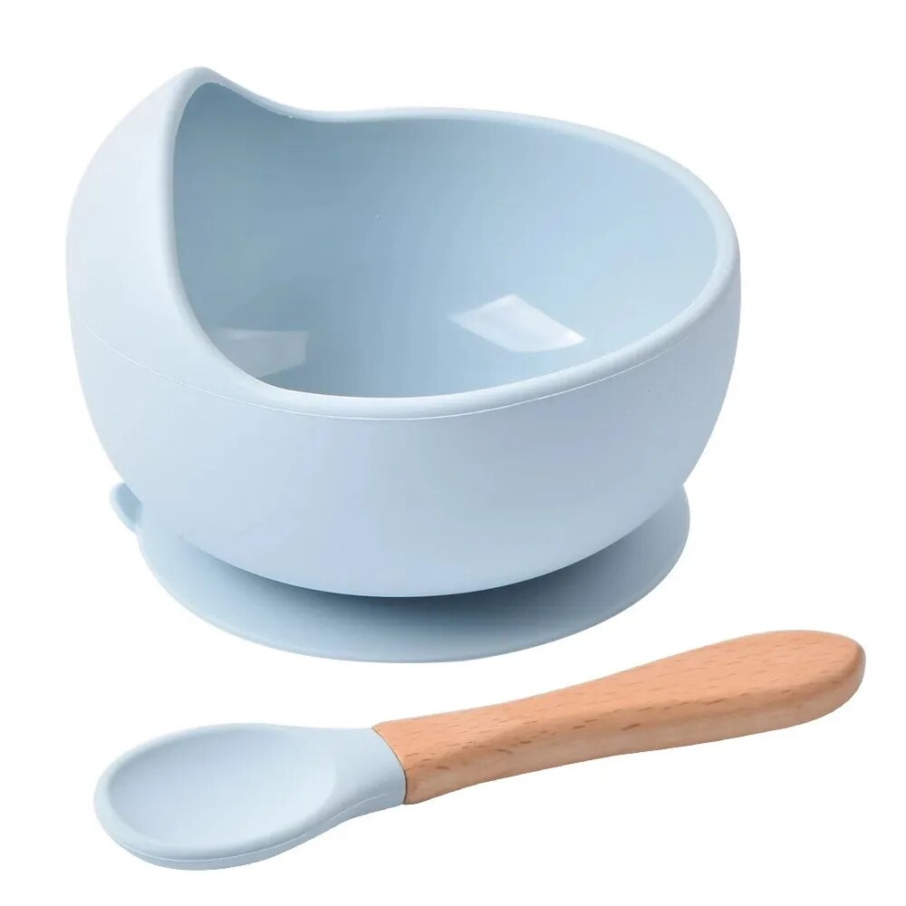 Silicone Baby feeding Bowl & Spoon