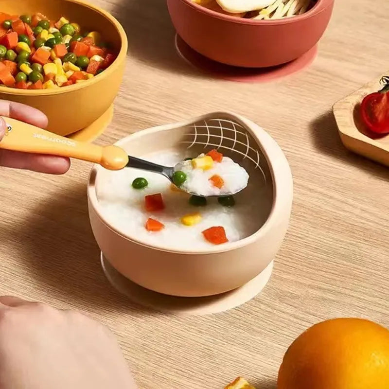 Silicone Baby feeding Bowl & Spoon