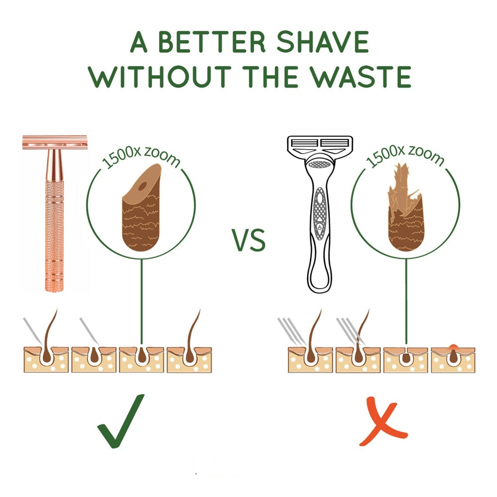 Rose Gold Safety Razor