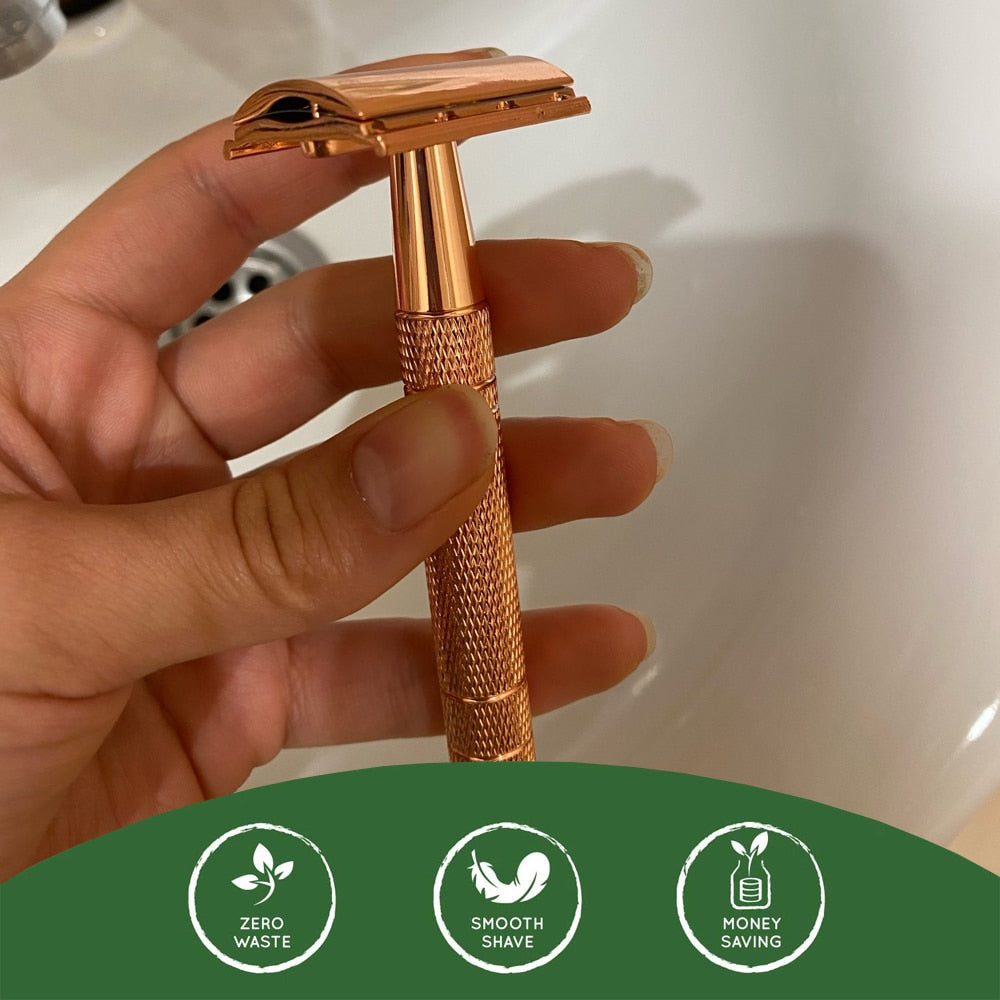 Rose Gold Safety Razor