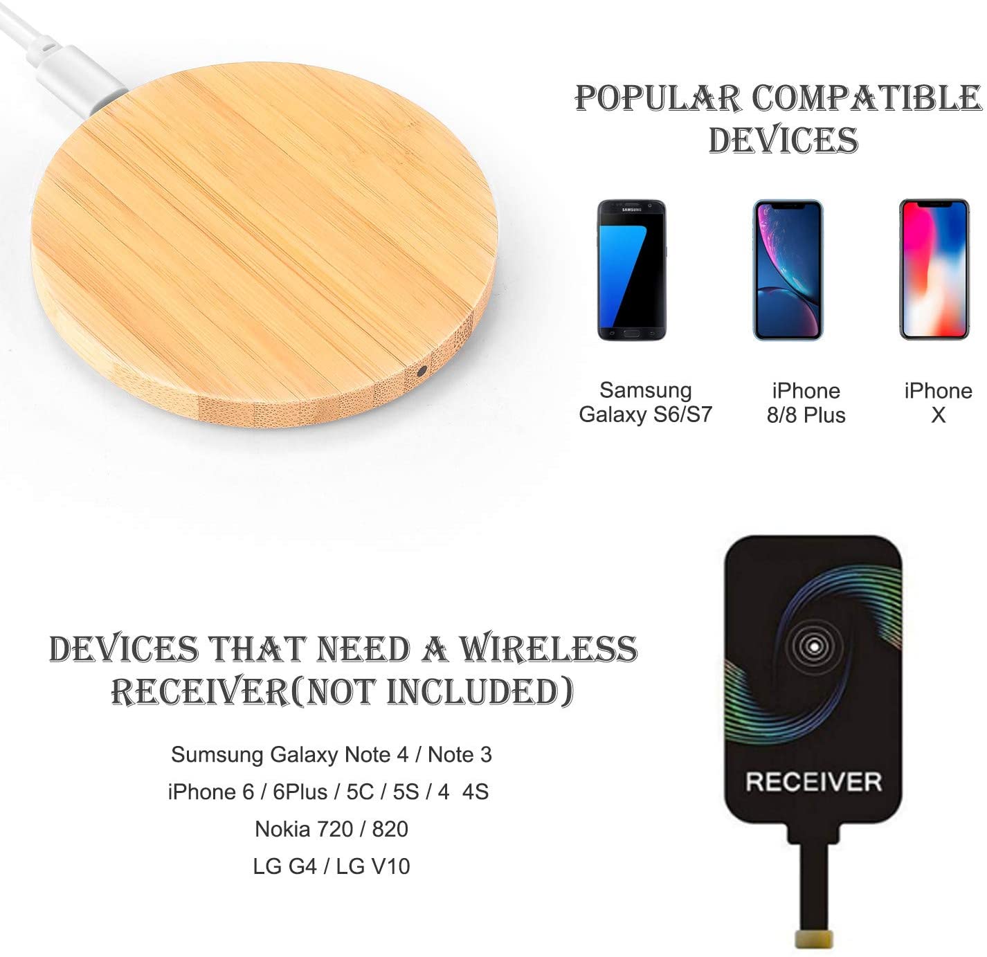 Bamboo Wireless Phone Charger