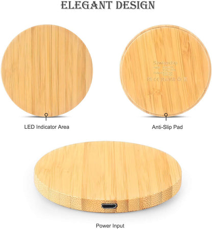 Bamboo Wireless Phone Charger