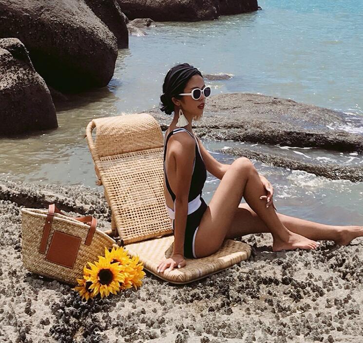 Rattan-Style Bamboo Wicker Chair